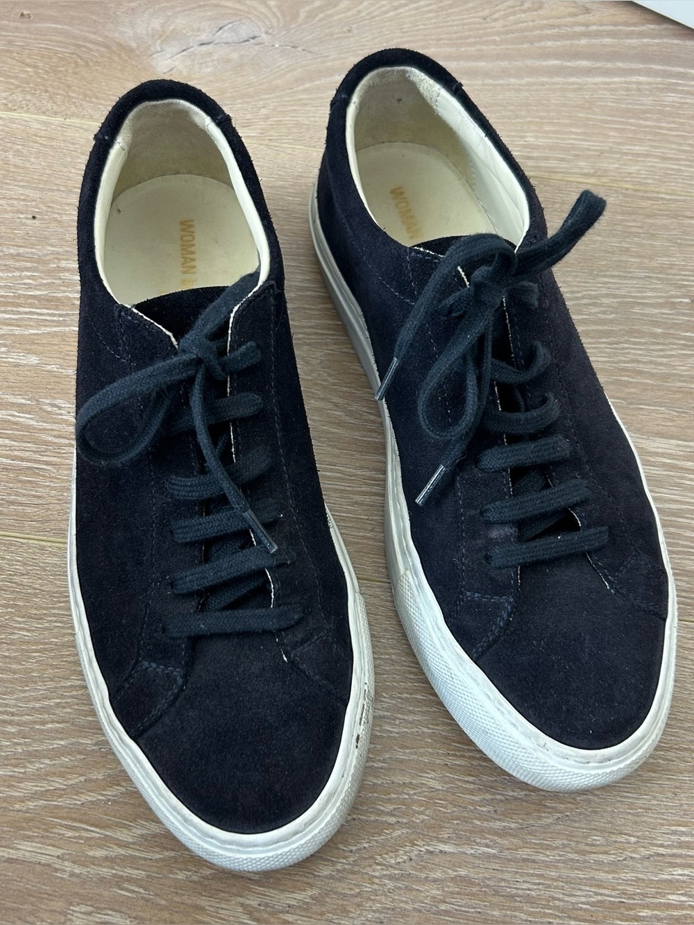 Common Projects Original Achilles Sneaker Navy Blue Suede Size EU 37